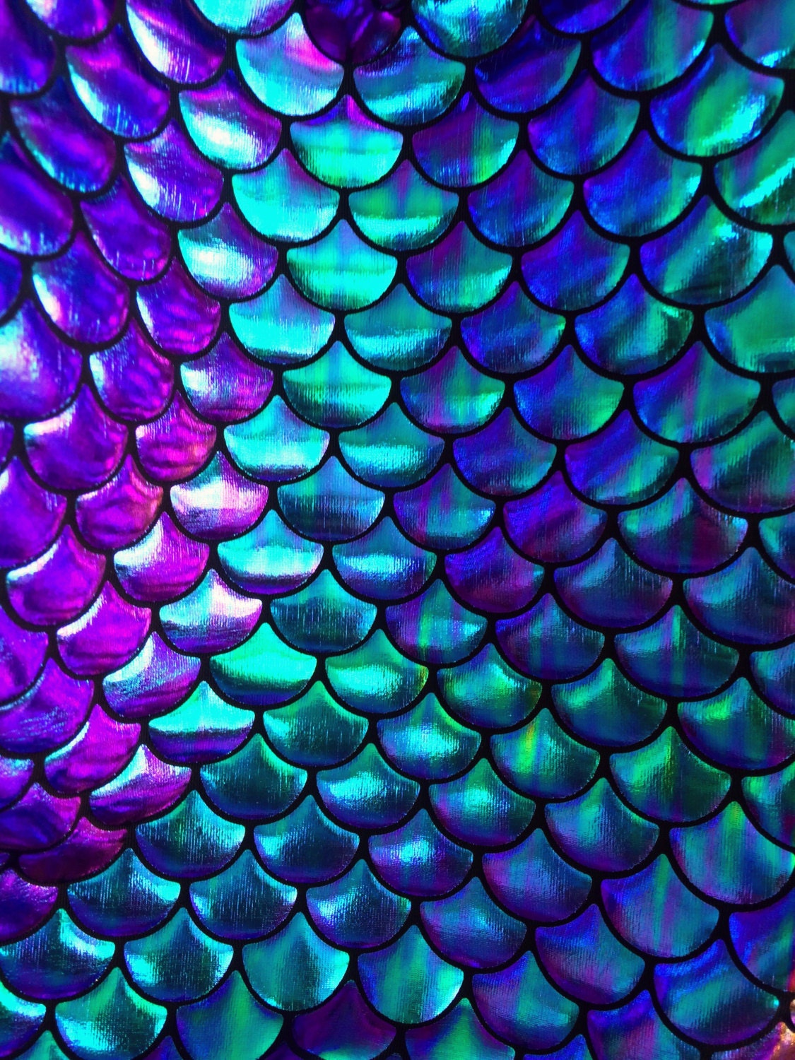 Blue Fish Scale Mermaid Tail Sexy High Waist Adult