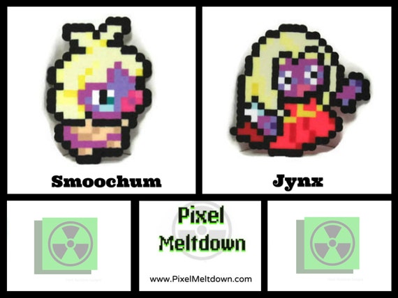 Items similar to Smoochum, Jynx Pokemon Pixel Art on Etsy