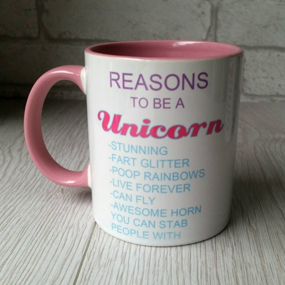 The Original Reasons to be a unicorn mug by Frozenintimegifts