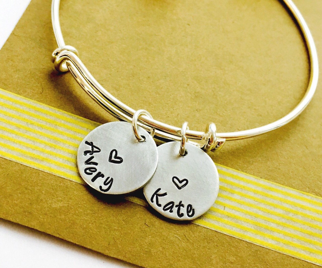 Name Bracelet Adjustable Bangle Bracelet Family Bracelet