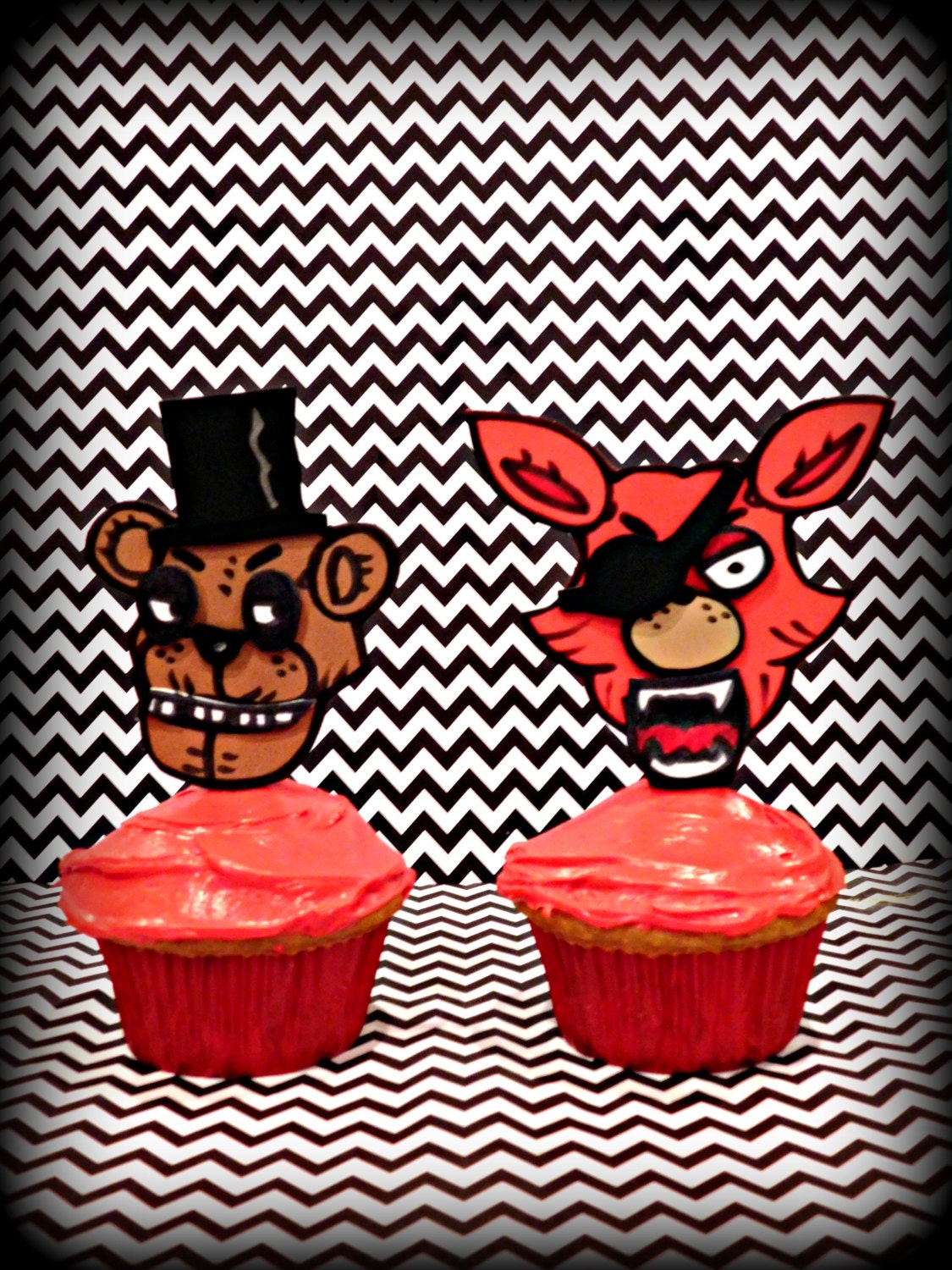 Five Nights at Freddy's Inspired Cupcake Toppers