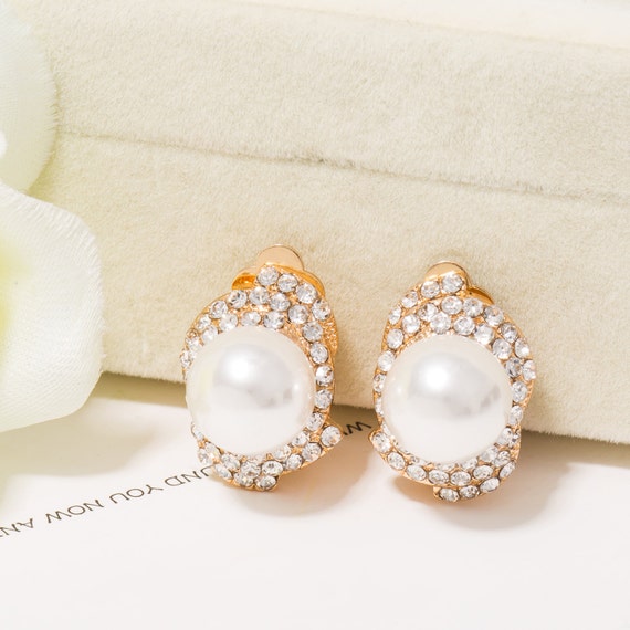 HEH01206 ISHOW Gold Stud earring with White Turquoise Red