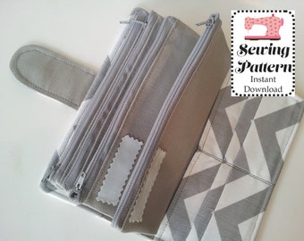Wallet SEWING PATTERN PDF, Cash Envelope Wallet , Cash Budget System, Bifold Wallet, Woman Wallet