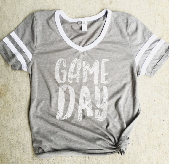 Items similar to game day football shirt, mom tee, sorority football ...