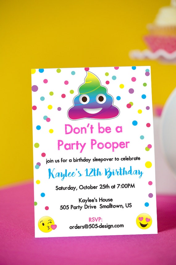 Emoji Birthday Invitations