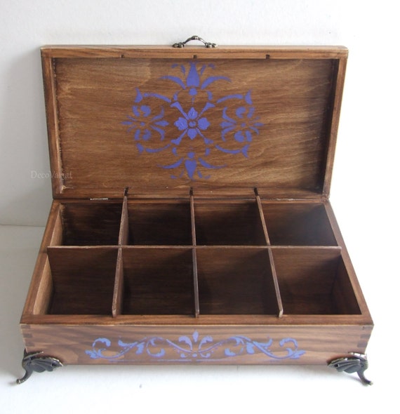 tea bag box / large tea bag box by DecoVariat on Etsy