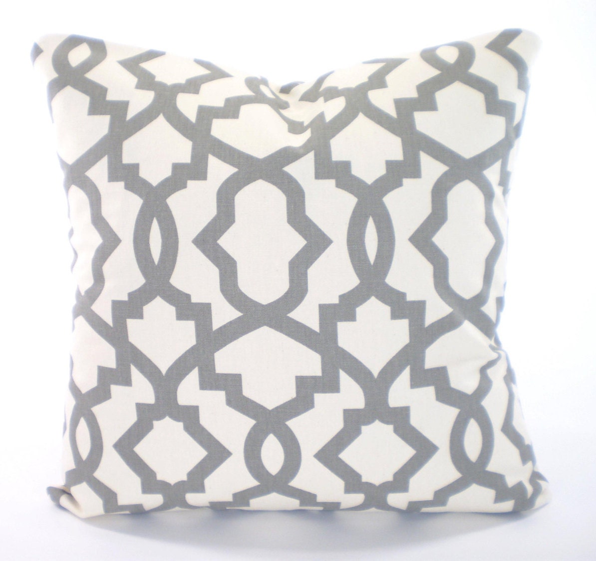 Gray Cream Decorative Throw Pillow Covers by PillowCushionCovers