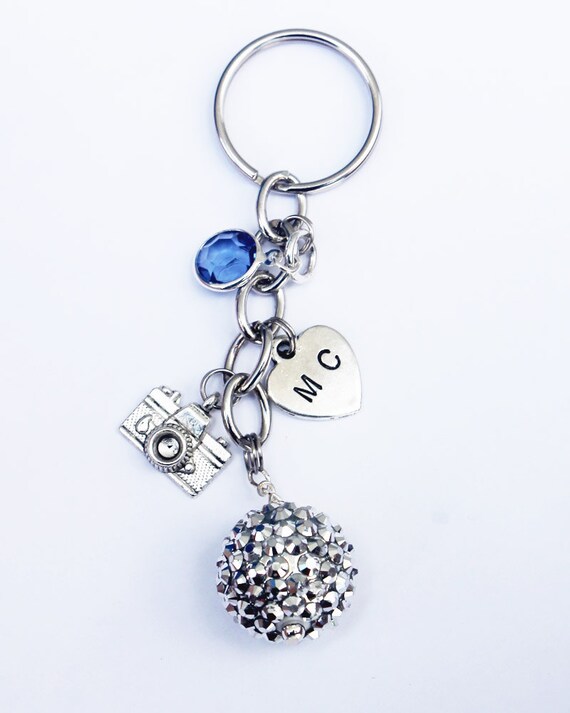 Dangling key chain Dangling keyring Keychain Charm Dangler.