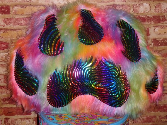 Super Rainbow Spirit Animal Paw Monster Pillow Unicorn