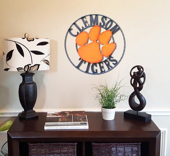 Clemson Tigers Metal Sign 18 inch Clemson football Clemson