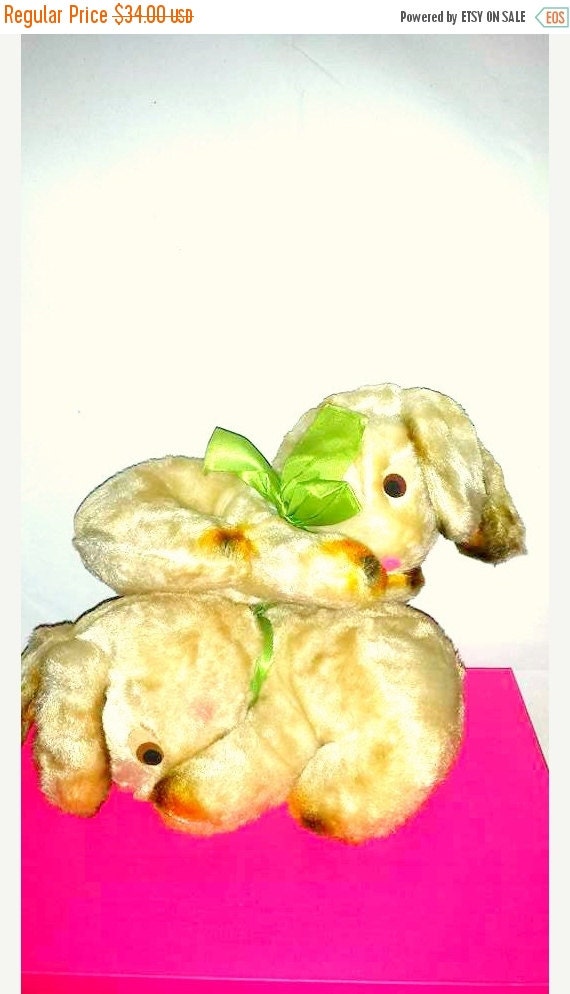 vintage stuffed bunnies