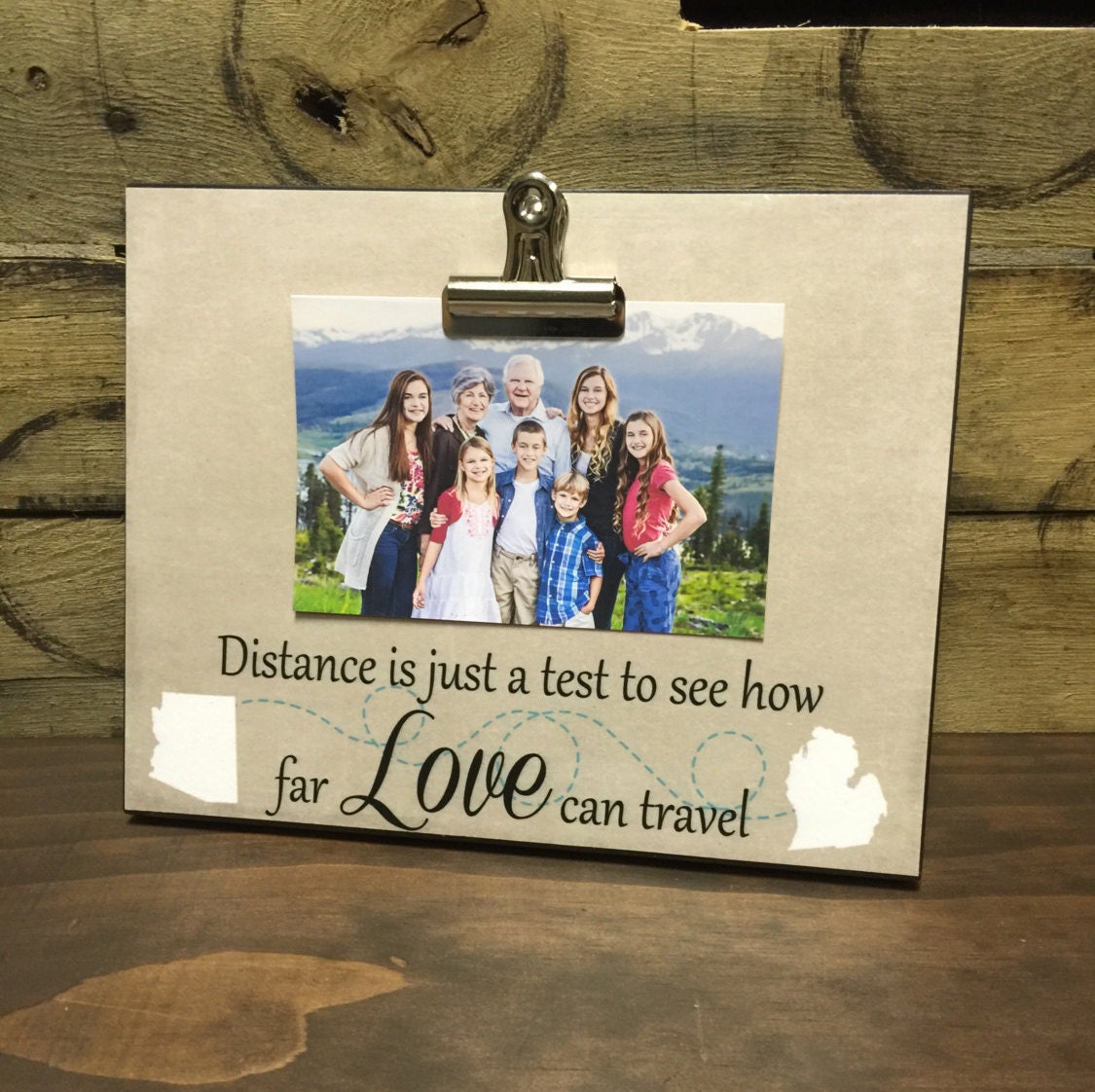 Custom Distance Picture Frame Distance Is by LoveSmallTownUSALLC