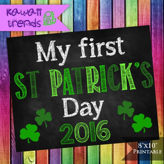 My First St Patrick's Day Sign