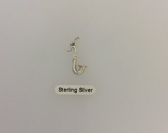 Sterling Silver Saxaphone Charm