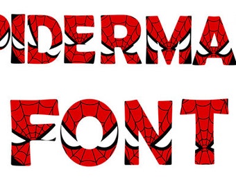 etsycom spiderman letters related items