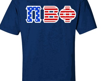 Pi Beta Phi Twill American Flag Tee