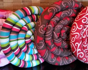 Trivets hot pads for teapots, mugs, Valentines gift heart/stripes cotton fabrics hand sewn rice filled FREE Ship US kitchen decor accessory