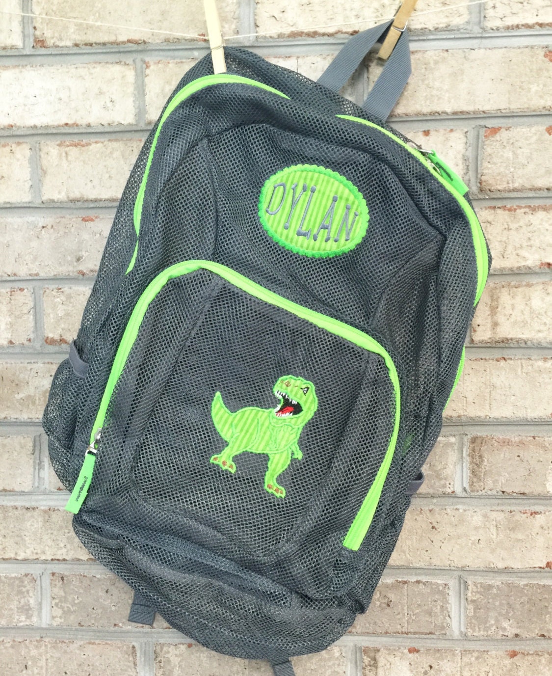 Monogrammed Backpack Mesh Backpack Back to School