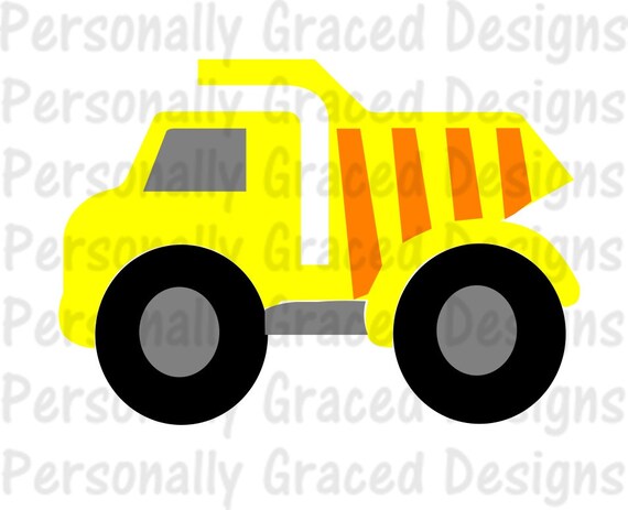 Download SVG DXF EPS Cut file Dump Truck Construction