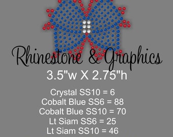 Instant Download Rhinestone Girly Bow