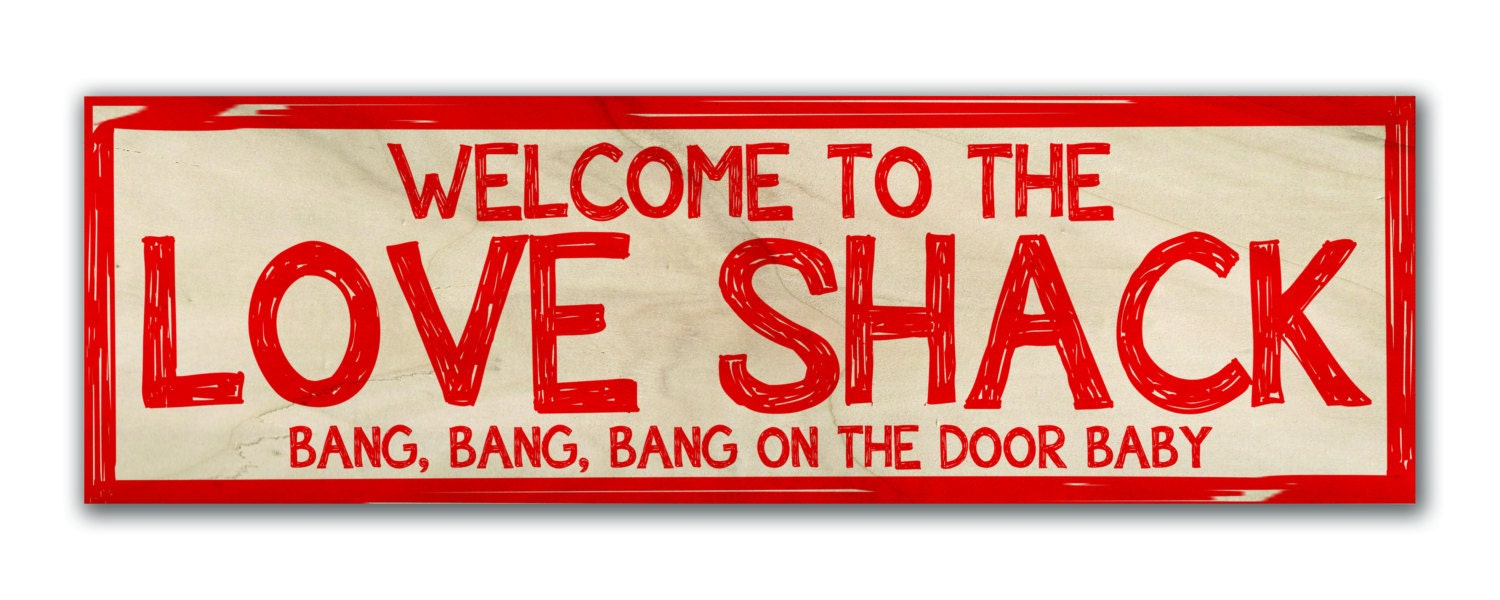 Love Shack Sign Love Shack Wood Sign Slat Sign By Printtowood