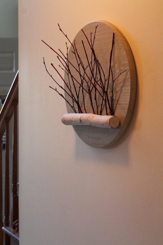 White Birch Wall Hanging Twig Wall Art Birch by WildWoodBarkArt the