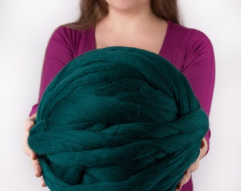 Merino wool roving, Chunky yarn, Merino wool yarn, Big yarn, Super bulky yarn, Merino wool, Wool roving, Roving, Giant yarn, Wool yarn, Yarn