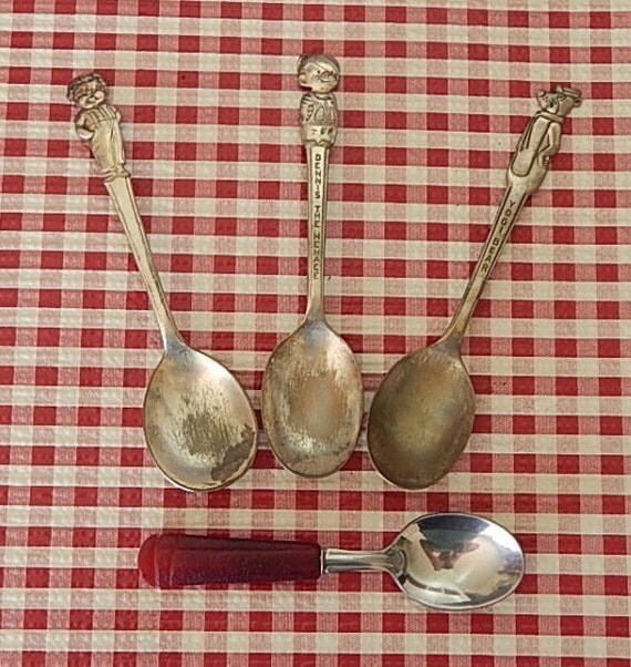 Vintage Silver Character Spoons Campbell's Soup by CorazondeTina