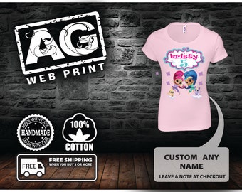 sale sale Shimmer and Shine Birthday Shirt - Shimmer and Shine Shirt.