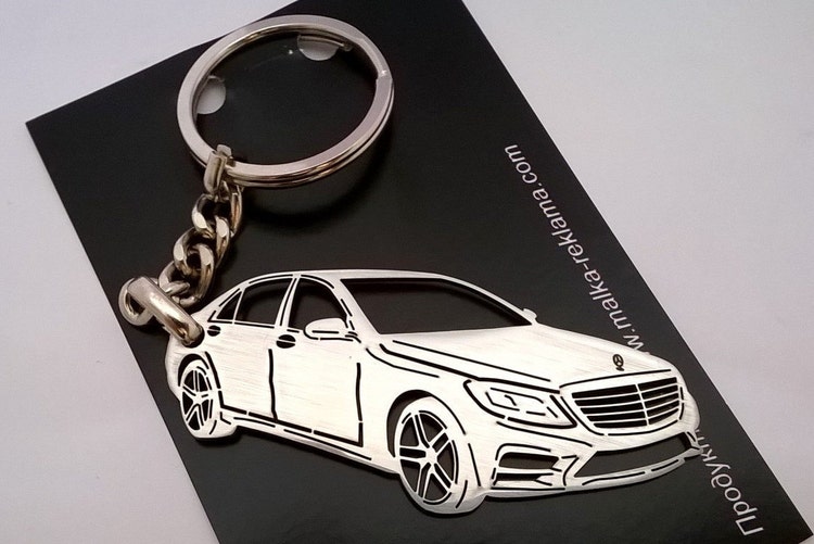 Mercedes keychain mercedes benz keychain by TAGSandKEYCHAINS