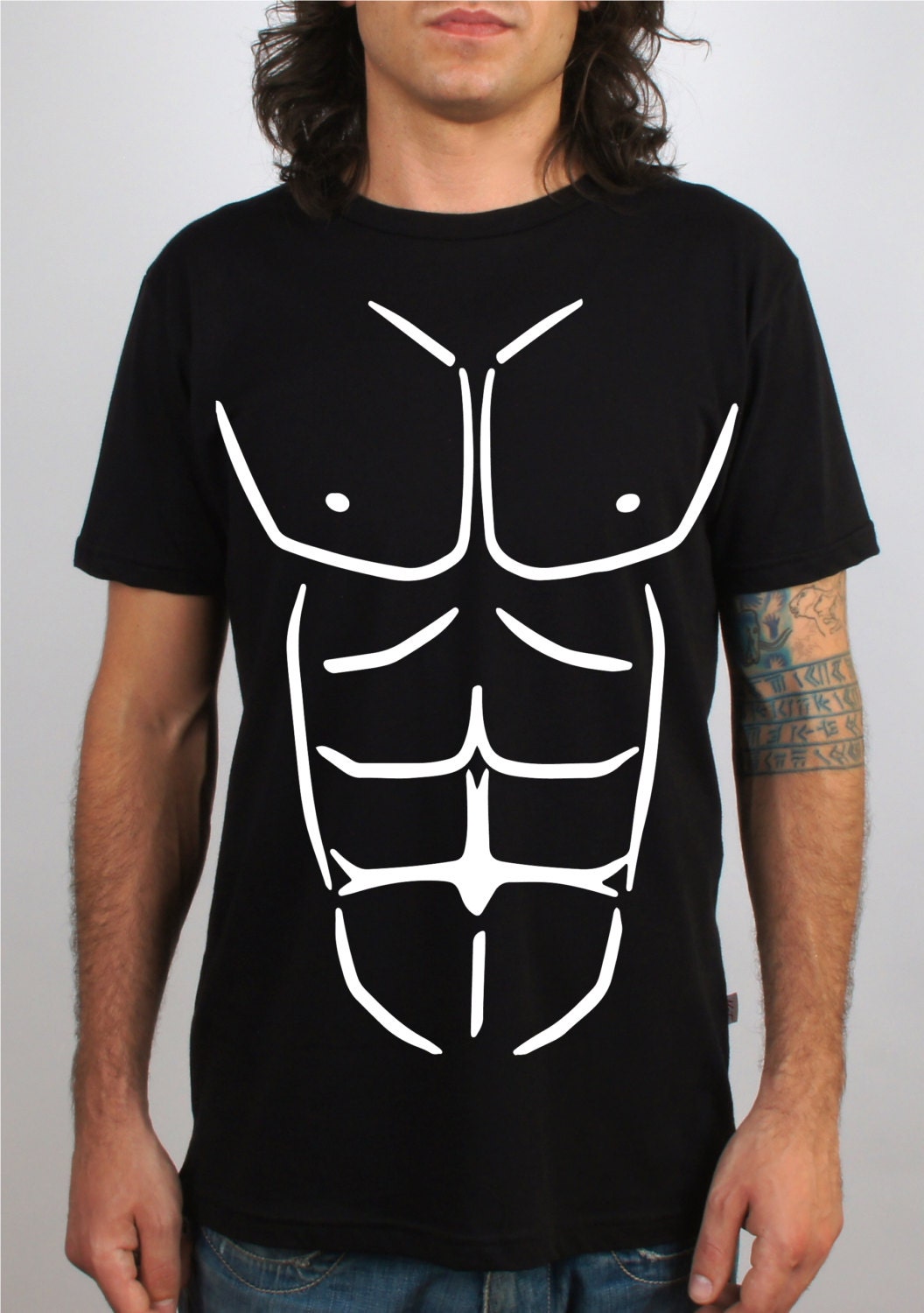 T-shirt Abs T-shirt Muscle T-shirt Mass Abs Tee By Matshirtitaly