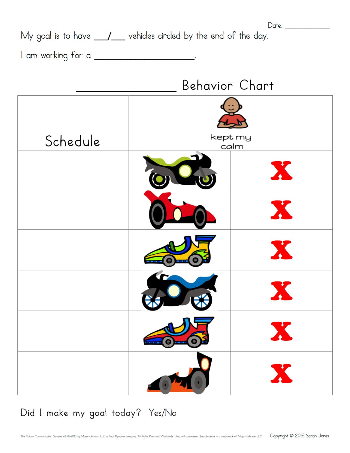 Anger Management Behavior Chart with by XceptionalSilverLine