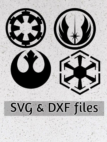 Download Star Wars symbols SVG DXF files instant download scrapbooking
