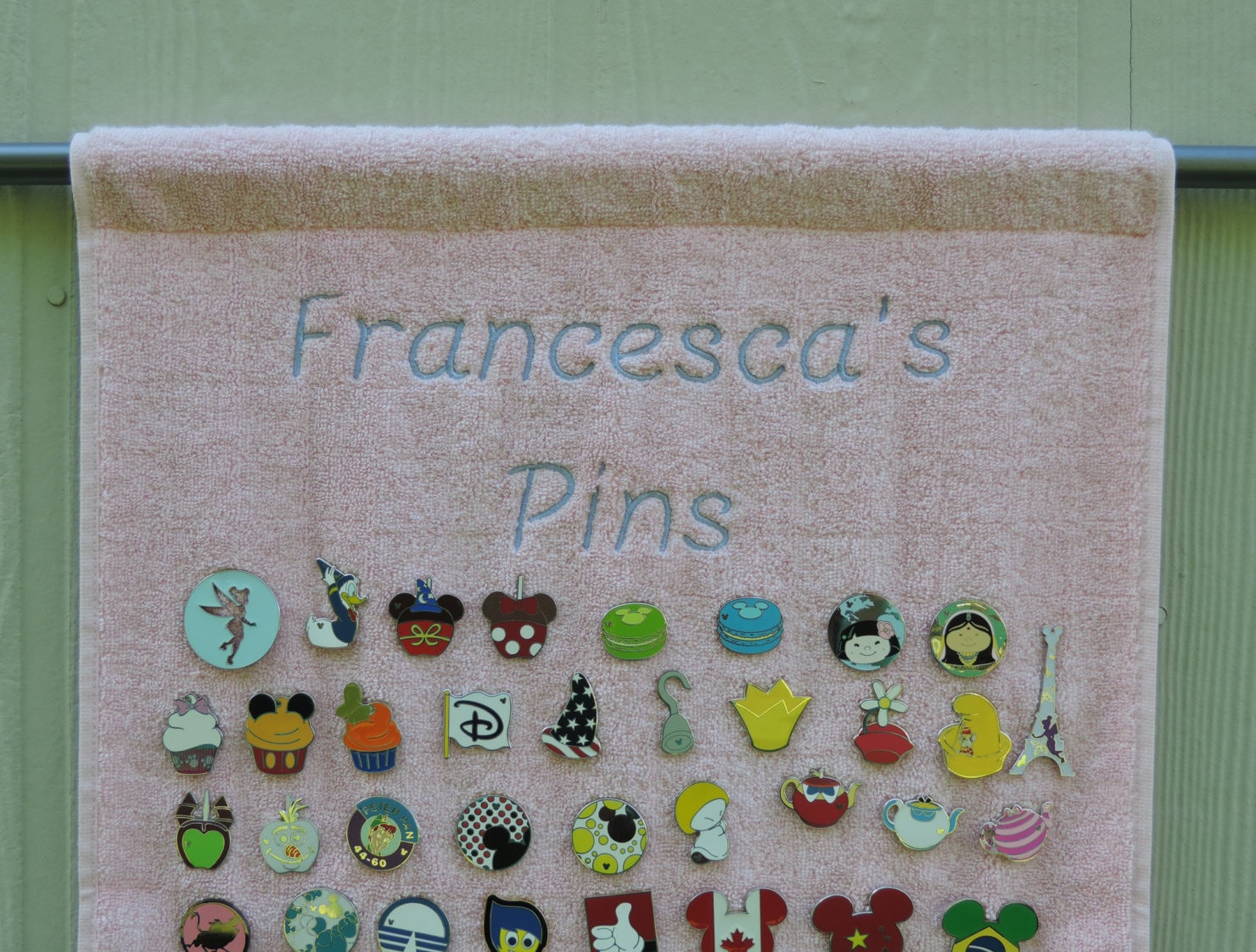 Custom Disney Pin Holder Four Parks One World Personalized