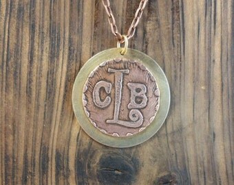 Personalized Etched Coin Pendant or Keychain