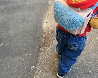 Petit cartable tout au crochet