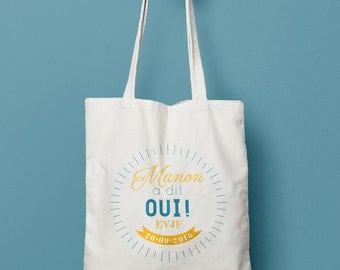 Tote Bag personalized where, tote bag where, cotton bag where gift married, bride, married, bag tote gift where