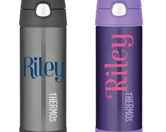 Kids Water Bottle Labels // Water Bottle Stickers // Set of 2 // Monogram Decal // Vinyl Decals //Free Shipping //Wonderfully Made Creations