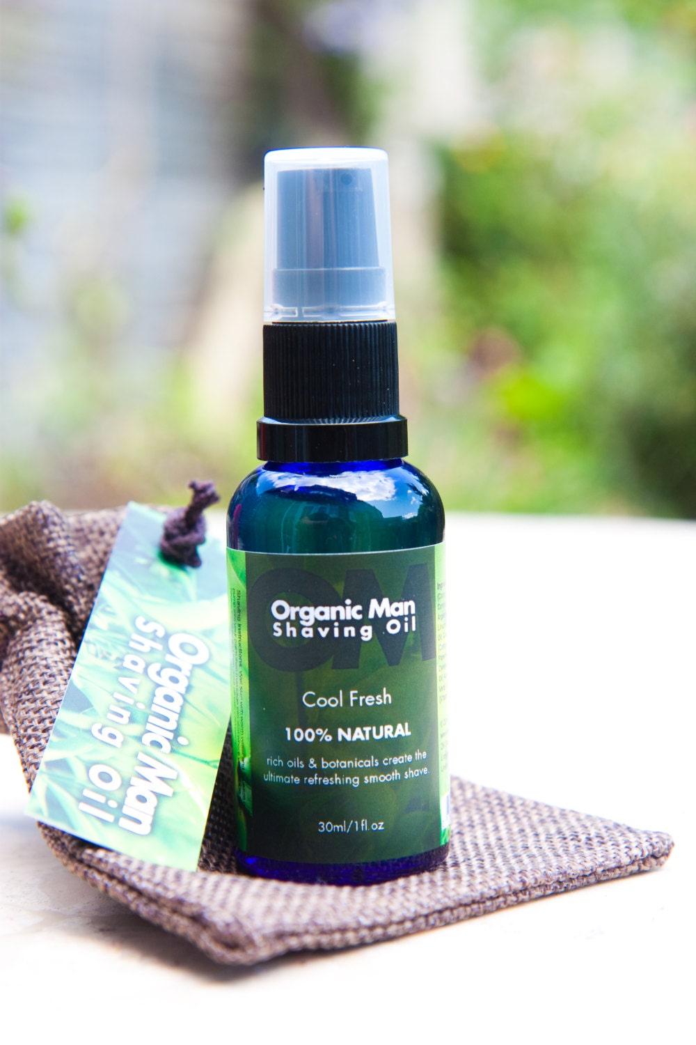 100 Natural Shaving Oil for men Cool Fresh peppermint and