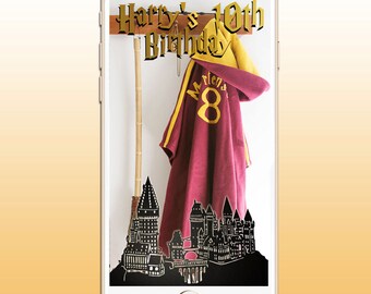 SNAPCHAT Geofilter Harry Potter Hogwarts Party, Birthdays/ Weddings /Baby Shower/ Bridal CUSTOM, disney, marvel, J K Rowling Gryffindor