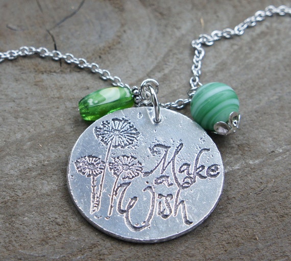 Stamped Necklaces Make a Wish Meaningful by WillowMeaningfulGift