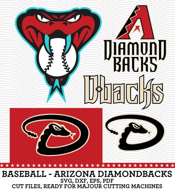 Arizona Diamondbacks Baseball SVG dxf eps PDF by SVGsilhouetteDXF