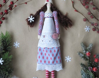 Tilda doll. Textile doll.Cloth doll.Fabric doll.home decor.