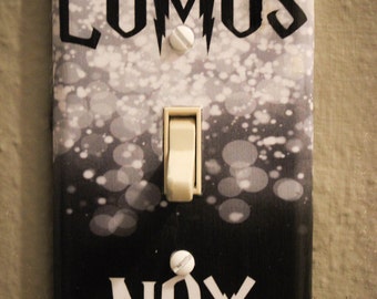 Lumos/Nox Harry Potter Light Switch Plate Handmade