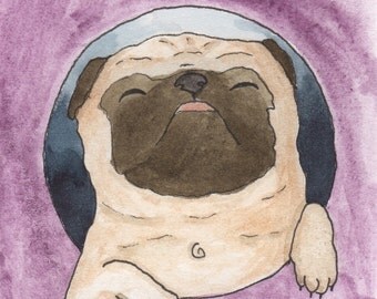 pug presents for him pug painting etsy pug presents for him pug painting etsy