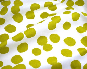 SALE - Lotta Jansdotter Lucky Collection - Hemendu in Green Olive - 100% woven cotton fabric by the yard