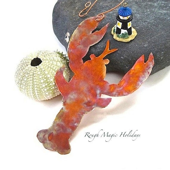 maine lobster souvenir ornament rustic copper door hanger maine lobster souvenir ornament rustic copper door hanger