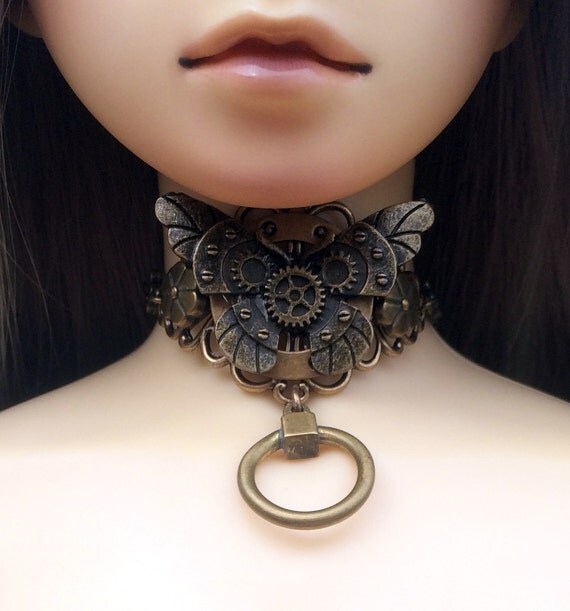 Steampunk Butterfly Choker