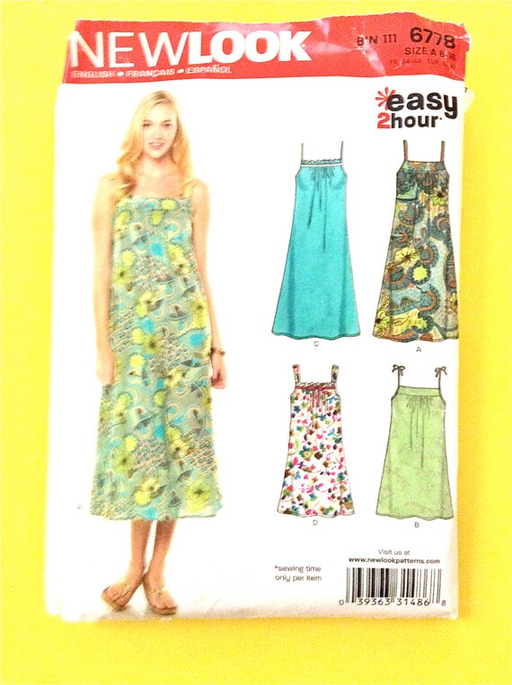 New Look 6778 Women s Slip  Dress  Easy 2 Hour Sewing