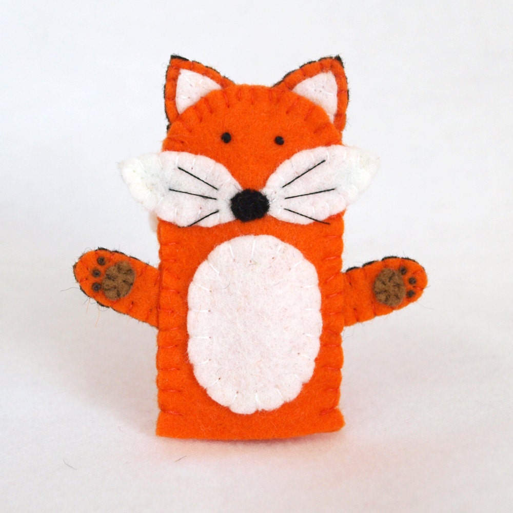 Fox felt finger puppet felt finger puppet finger puppet